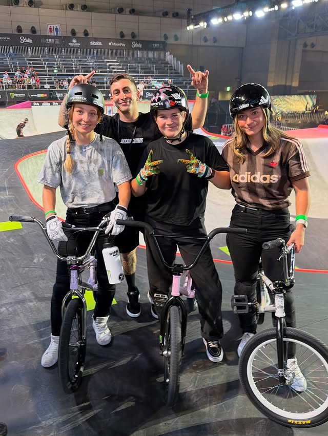 Josh with BMX athletes at X Games